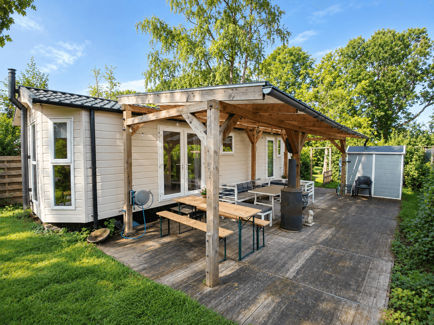 Sfeervol chalet met grote tuin & veranda